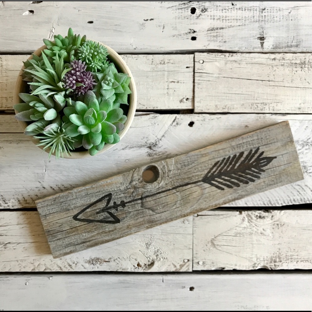 Rustic Arrow Reclaimed Wood Sign